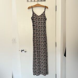 Flynn Skye Black and Tan Maxi Dress